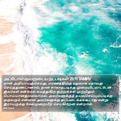 அப்போஸ்தலருடைய நடபடிகள் 25:11 TAMIRV Bible Verse Image