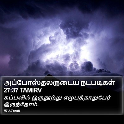 அப்போஸ்தலருடைய நடபடிகள் 27:37 TAMIRV Bible Verse Image