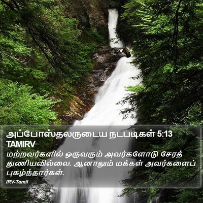 அப்போஸ்தலருடைய நடபடிகள் 5:13 TAMIRV Bible Verse Image