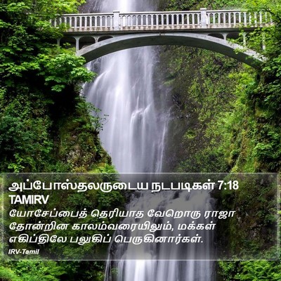 அப்போஸ்தலருடைய நடபடிகள் 7:18 TAMIRV Bible Verse Image