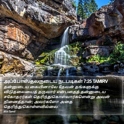 அப்போஸ்தலருடைய நடபடிகள் 7:25 TAMIRV Bible Verse Image