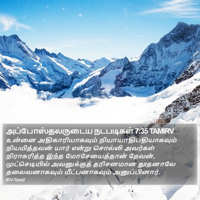 அப்போஸ்தலருடைய நடபடிகள் 7:35 TAMIRV Bible Verse Image