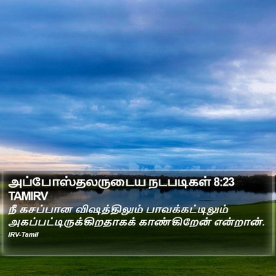 அப்போஸ்தலருடைய நடபடிகள் 8:23 TAMIRV Bible Verse Image