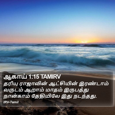 ஆகாய் 1:15 TAMIRV Bible Verse Image