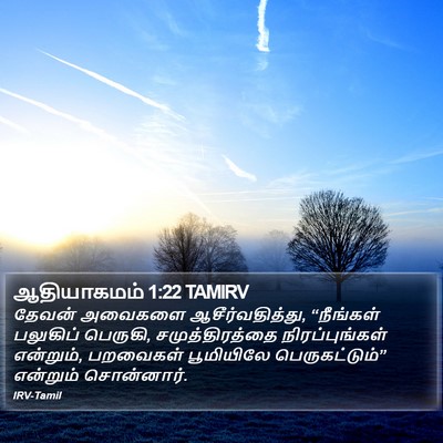 ஆதியாகமம் 1:22 TAMIRV Bible Verse Image