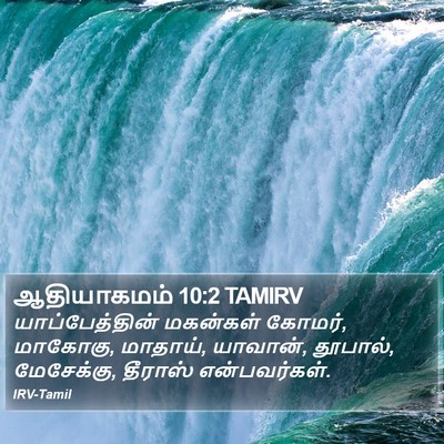 ஆதியாகமம் 10:2 TAMIRV Bible Verse Image