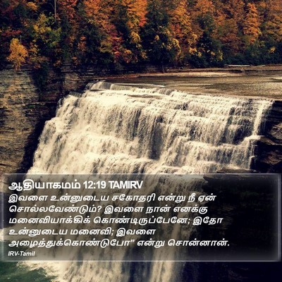 ஆதியாகமம் 12:19 TAMIRV Bible Verse Image