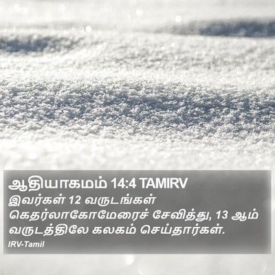ஆதியாகமம் 14:4 TAMIRV Bible Verse Image