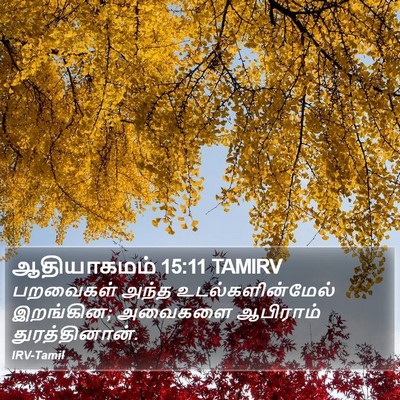 ஆதியாகமம் 15:11 TAMIRV Bible Verse Image