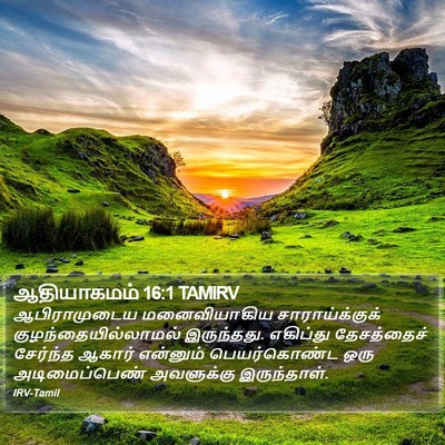 ஆதியாகமம் 16:1 TAMIRV Bible Verse Image