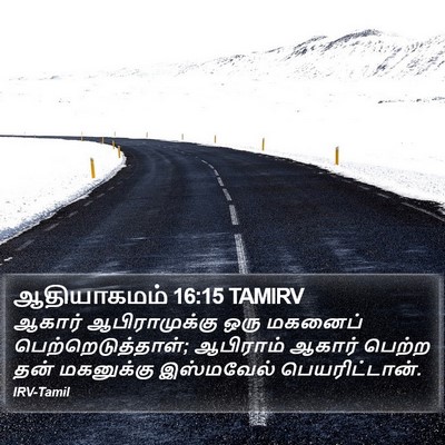 ஆதியாகமம் 16:15 TAMIRV Bible Verse Image