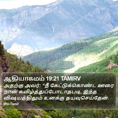 ஆதியாகமம் 19:21 TAMIRV Bible Verse Image