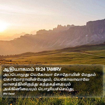 ஆதியாகமம் 19:24 TAMIRV Bible Verse Image