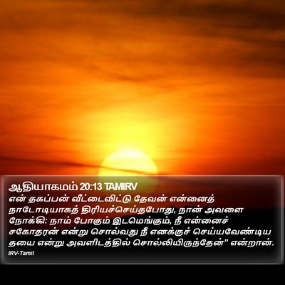 ஆதியாகமம் 20:13 TAMIRV Bible Verse Image