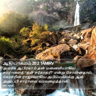 ஆதியாகமம் 20:2 TAMIRV Bible Verse Image