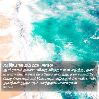 ஆதியாகமம் 22:6 TAMIRV Bible Verse Image
