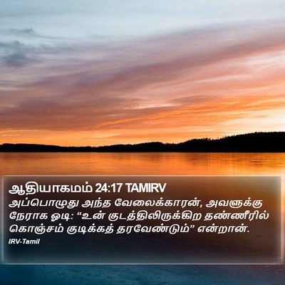 ஆதியாகமம் 24:17 TAMIRV Bible Verse Image