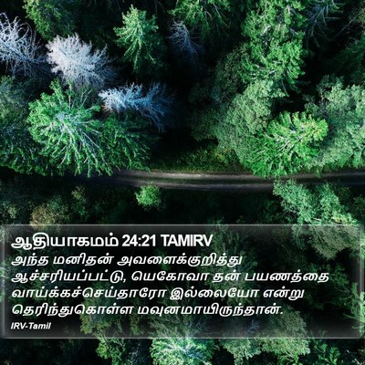 ஆதியாகமம் 24:21 TAMIRV Bible Verse Image