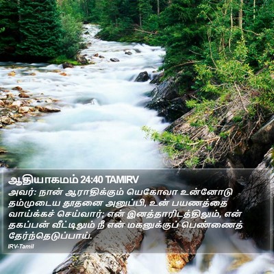 ஆதியாகமம் 24:40 TAMIRV Bible Verse Image