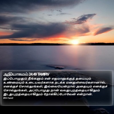 ஆதியாகமம் 24:49 TAMIRV Bible Verse Image