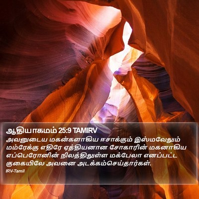ஆதியாகமம் 25:9 TAMIRV Bible Verse Image