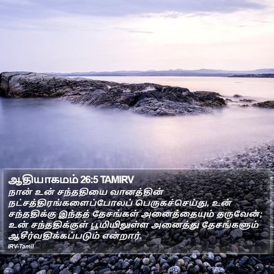 ஆதியாகமம் 26:5 TAMIRV Bible Verse Image