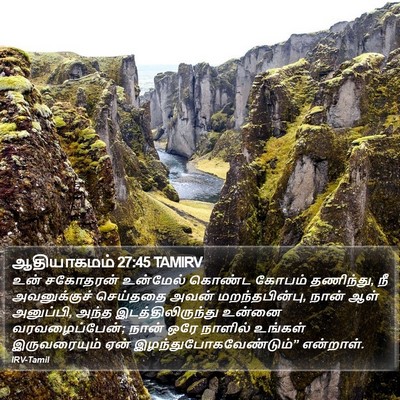 ஆதியாகமம் 27:45 TAMIRV Bible Verse Image