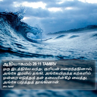 ஆதியாகமம் 28:11 TAMIRV Bible Verse Image