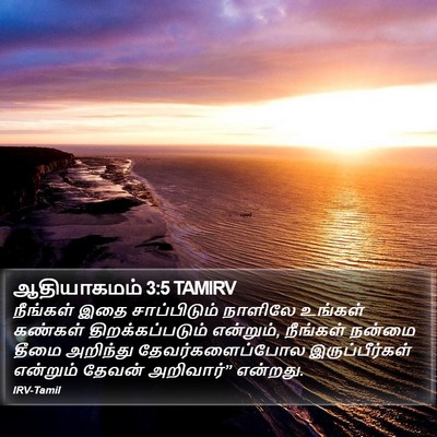 ஆதியாகமம் 3:5 TAMIRV Bible Verse Image