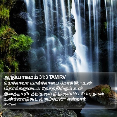 ஆதியாகமம் 31:3 TAMIRV Bible Verse Image