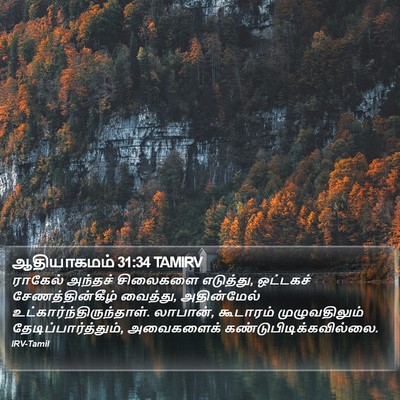 ஆதியாகமம் 31:34 TAMIRV Bible Verse Image