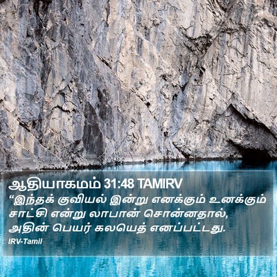 ஆதியாகமம் 31:48 TAMIRV Bible Verse Image