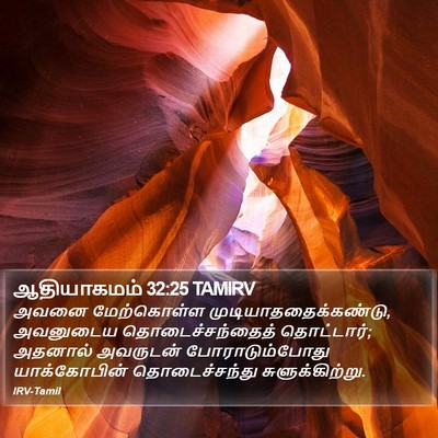 ஆதியாகமம் 32:25 TAMIRV Bible Verse Image