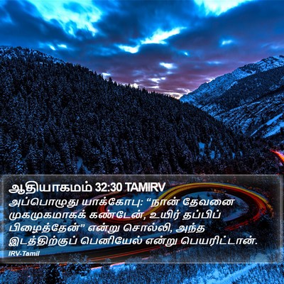 ஆதியாகமம் 32:30 TAMIRV Bible Verse Image