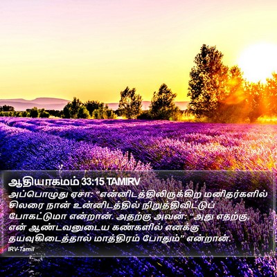 ஆதியாகமம் 33:15 TAMIRV Bible Verse Image