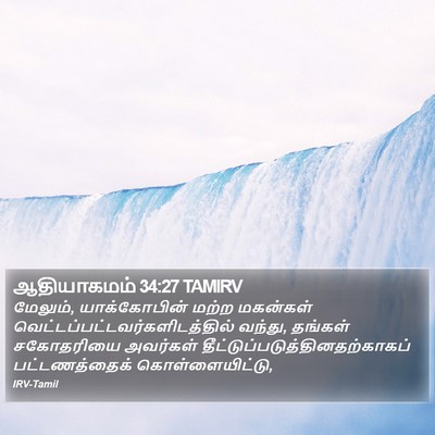 ஆதியாகமம் 34:27 TAMIRV Bible Verse Image