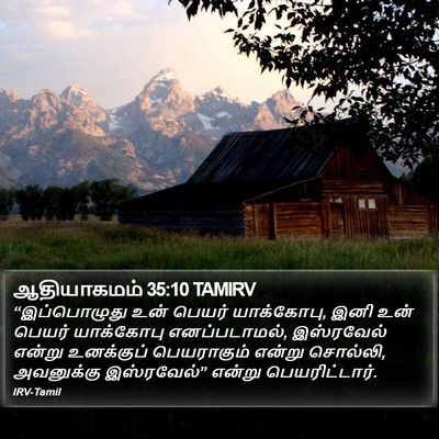 ஆதியாகமம் 35:10 TAMIRV Bible Verse Image