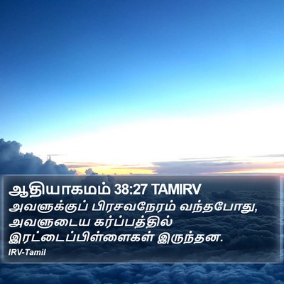 ஆதியாகமம் 38:27 TAMIRV Bible Verse Image