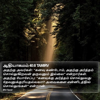 ஆதியாகமம் 40:8 TAMIRV Bible Verse Image