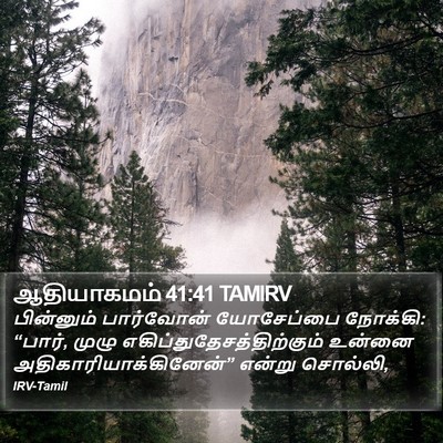 ஆதியாகமம் 41:41 TAMIRV Bible Verse Image