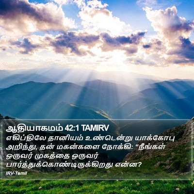 ஆதியாகமம் 42:1 TAMIRV Bible Verse Image