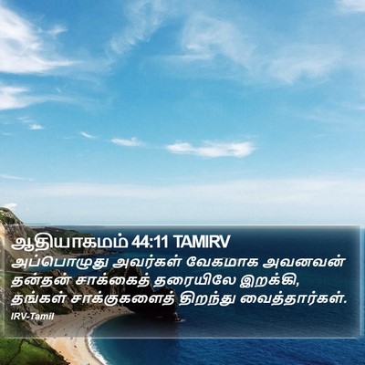 ஆதியாகமம் 44:11 TAMIRV Bible Verse Image
