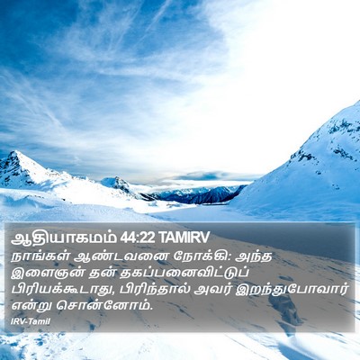 ஆதியாகமம் 44:22 TAMIRV Bible Verse Image