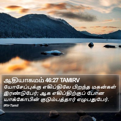ஆதியாகமம் 46:27 TAMIRV Bible Verse Image