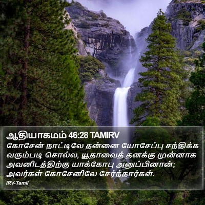 ஆதியாகமம் 46:28 TAMIRV Bible Verse Image
