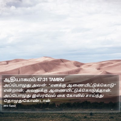 ஆதியாகமம் 47:31 TAMIRV Bible Verse Image