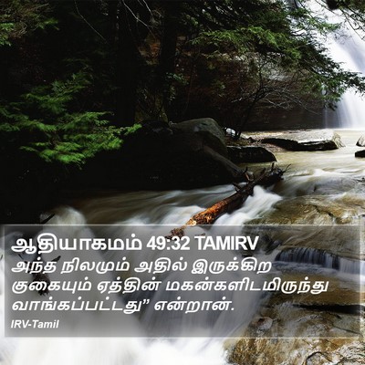 ஆதியாகமம் 49:32 TAMIRV Bible Verse Image