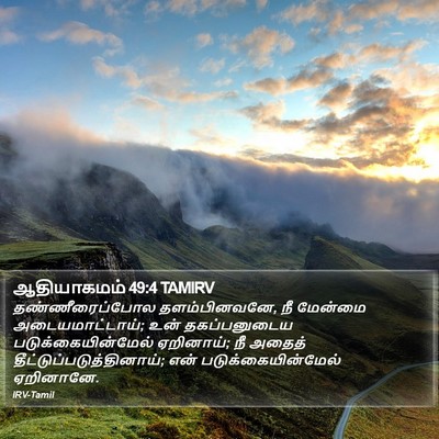 ஆதியாகமம் 49:4 TAMIRV Bible Verse Image