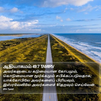 ஆதியாகமம் 49:7 TAMIRV Bible Verse Image