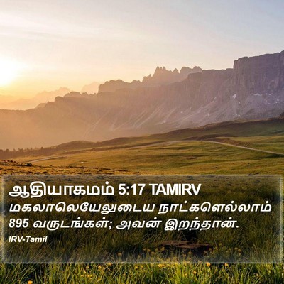 ஆதியாகமம் 5:17 TAMIRV Bible Verse Image